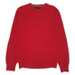 Mens Red Tommy Hilfiger  Crewneck Jumper