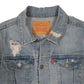 Womens Blue Levis   Coat