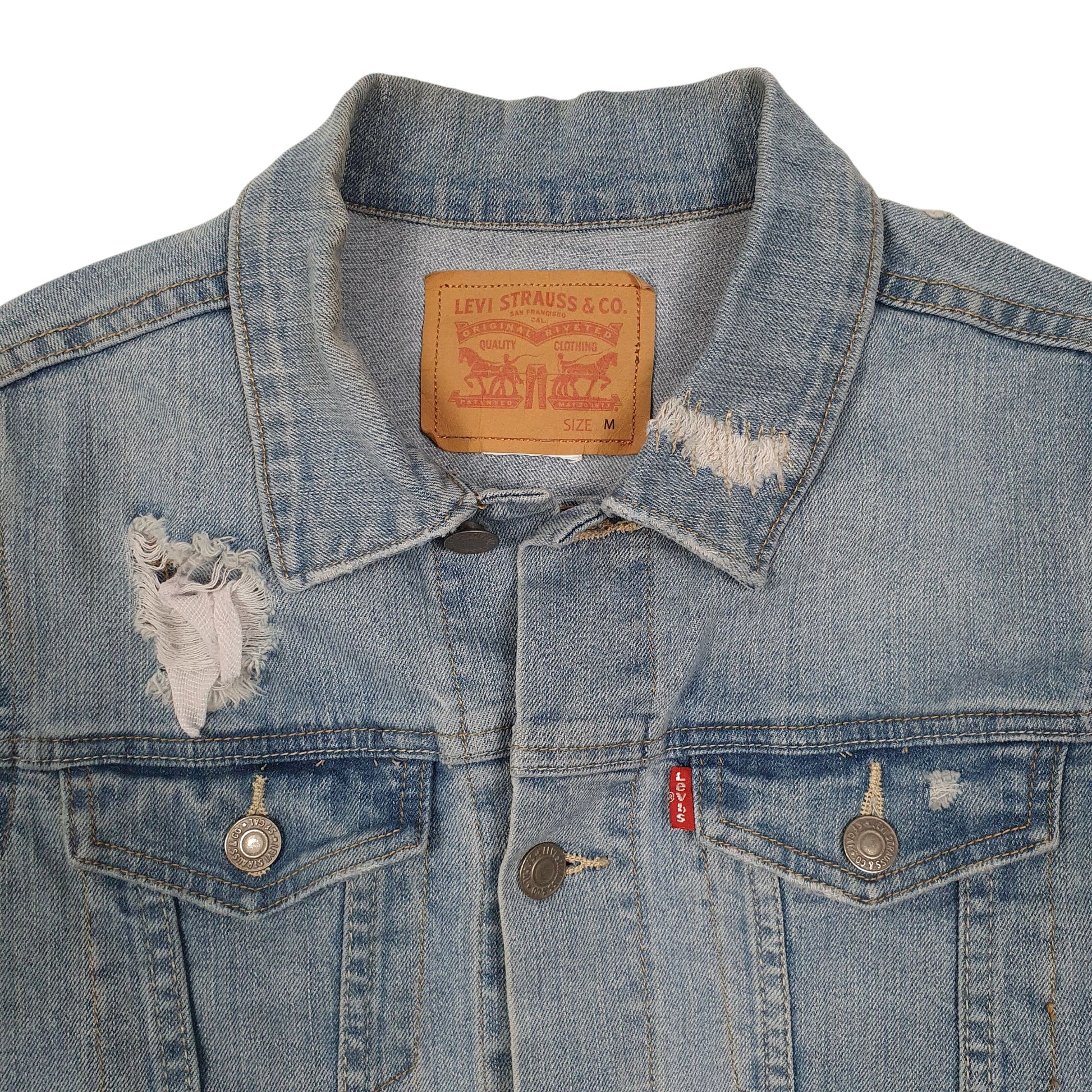 Womens Blue Levis   Coat