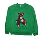 Womens Green The Frog Pond Teddy Bear Crewneck Jumper