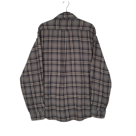 Mens Grey Woolrich Thick Flannel  Shirt