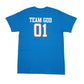 Mens Blue Gildan   T Shirt