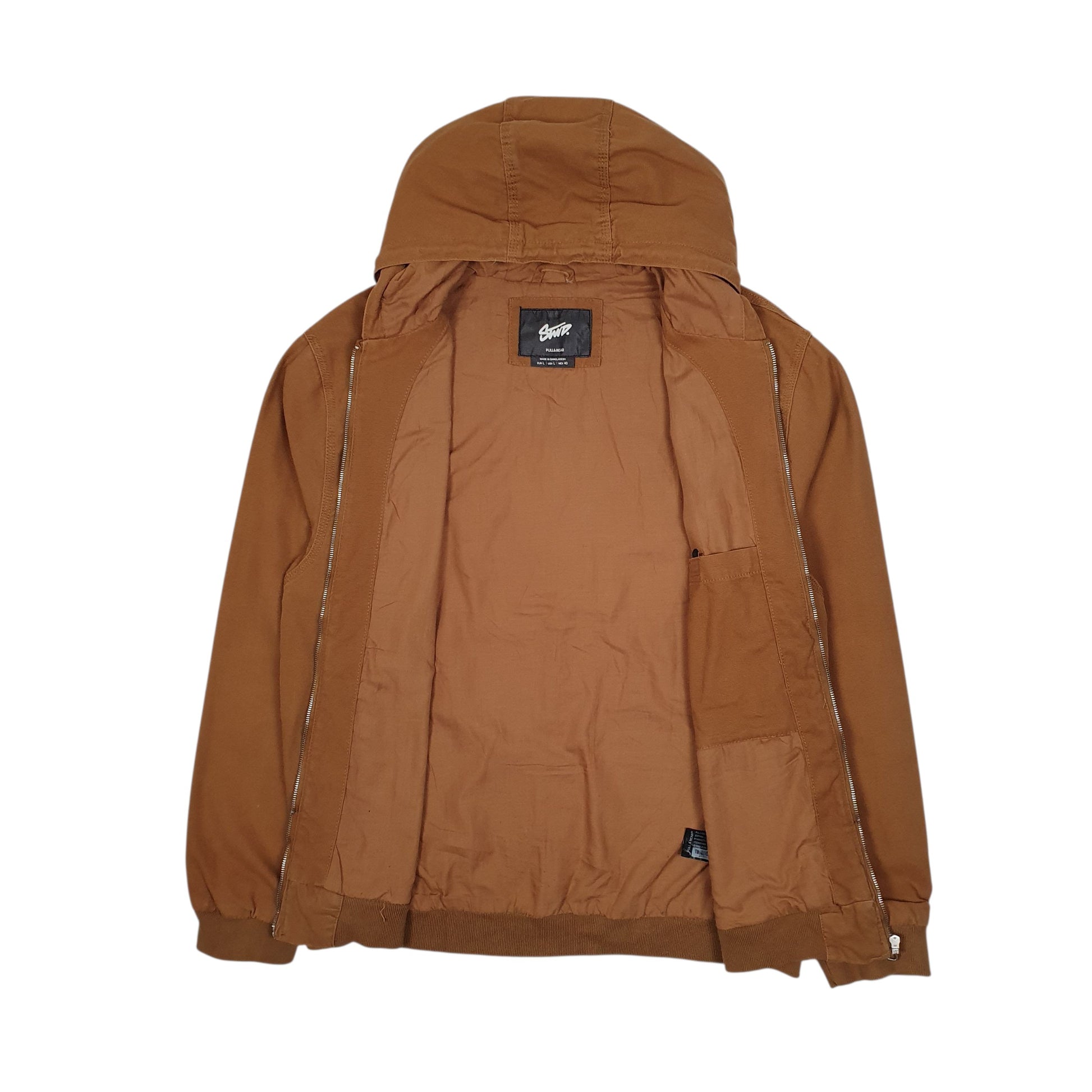 Mens Tan Pull & Bear Lightweight Active  Coat