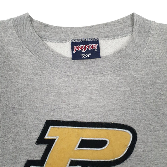 Mens Grey Jan Sport Purdue Made In USA Crewneck Jumper