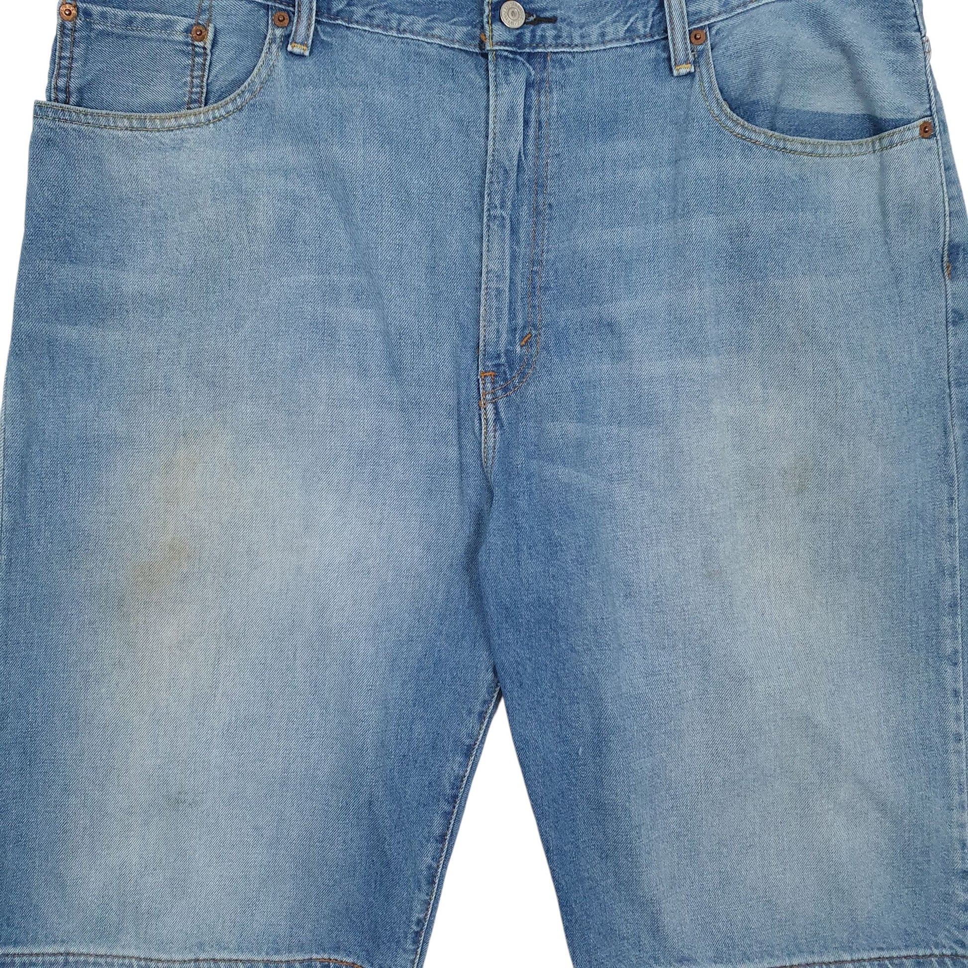 Mens Blue Levis 569 Hoodie Shorts