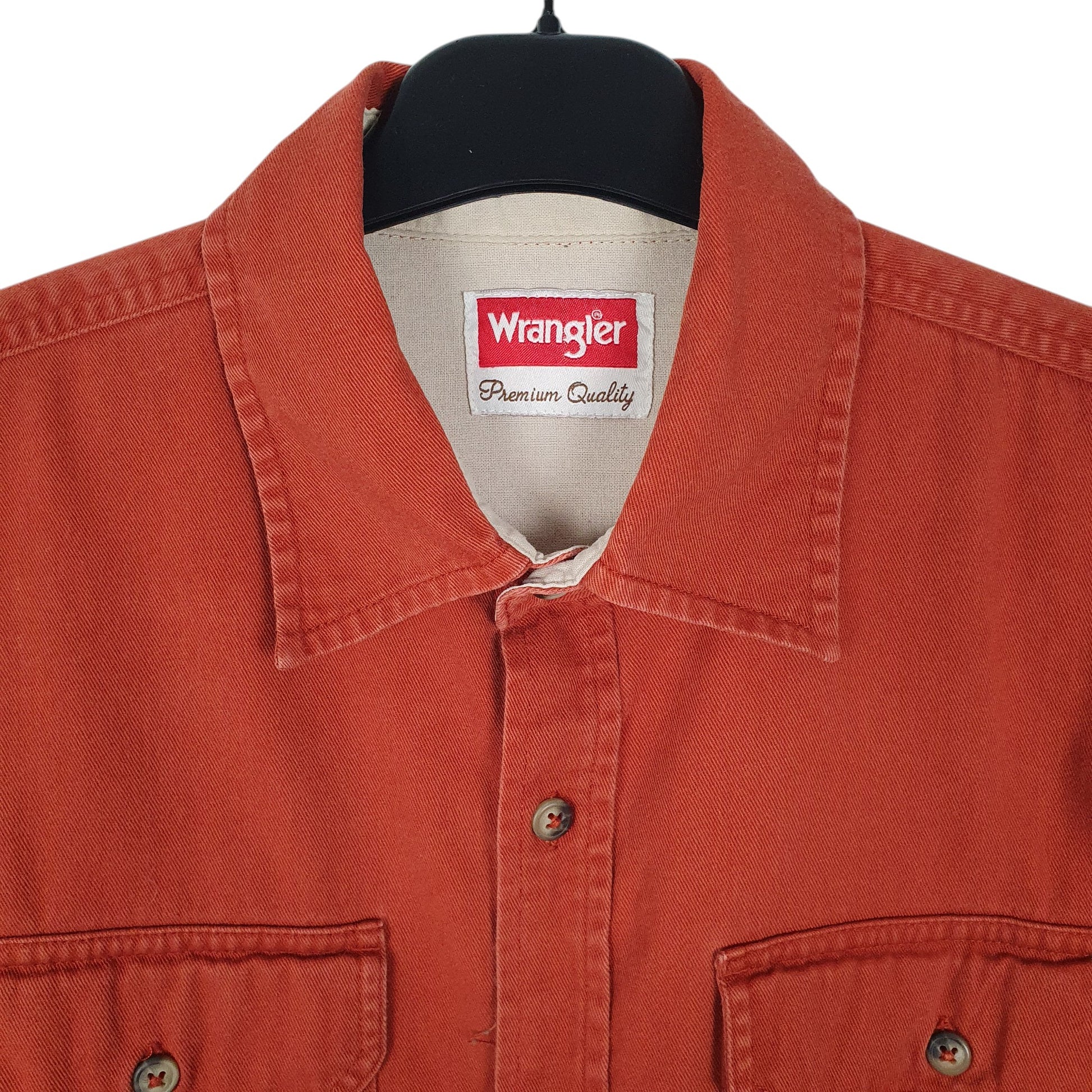 Mens Orange Wrangler   Shirt