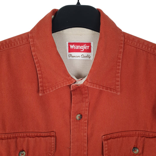 Mens Orange Wrangler   Shirt