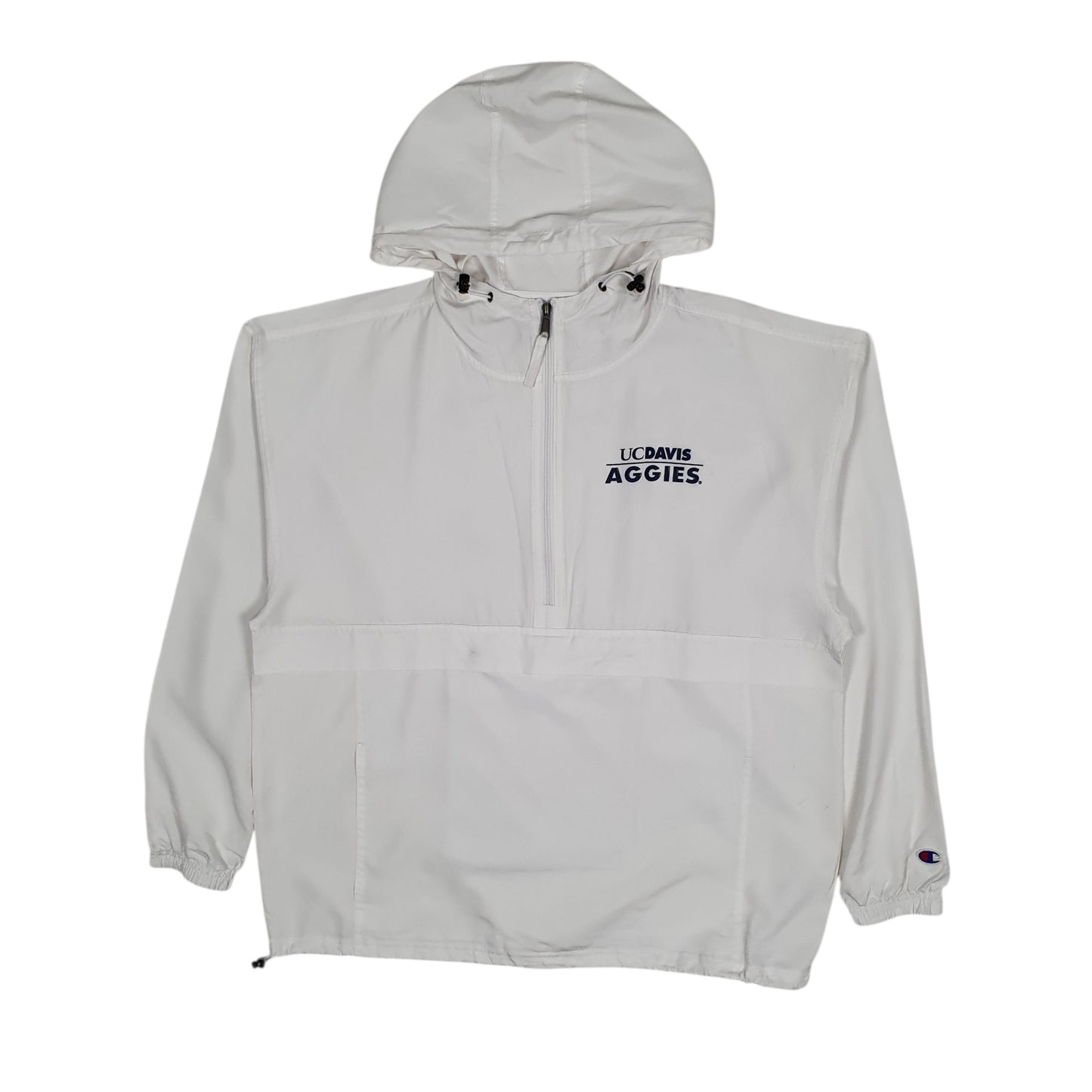 Mens White Champion UC Davies Aggies  Coat