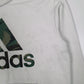 Mens White Adidas  Hoodie Jumper