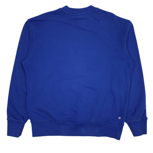 Mens Blue Adidas Baggy Crewneck Jumper