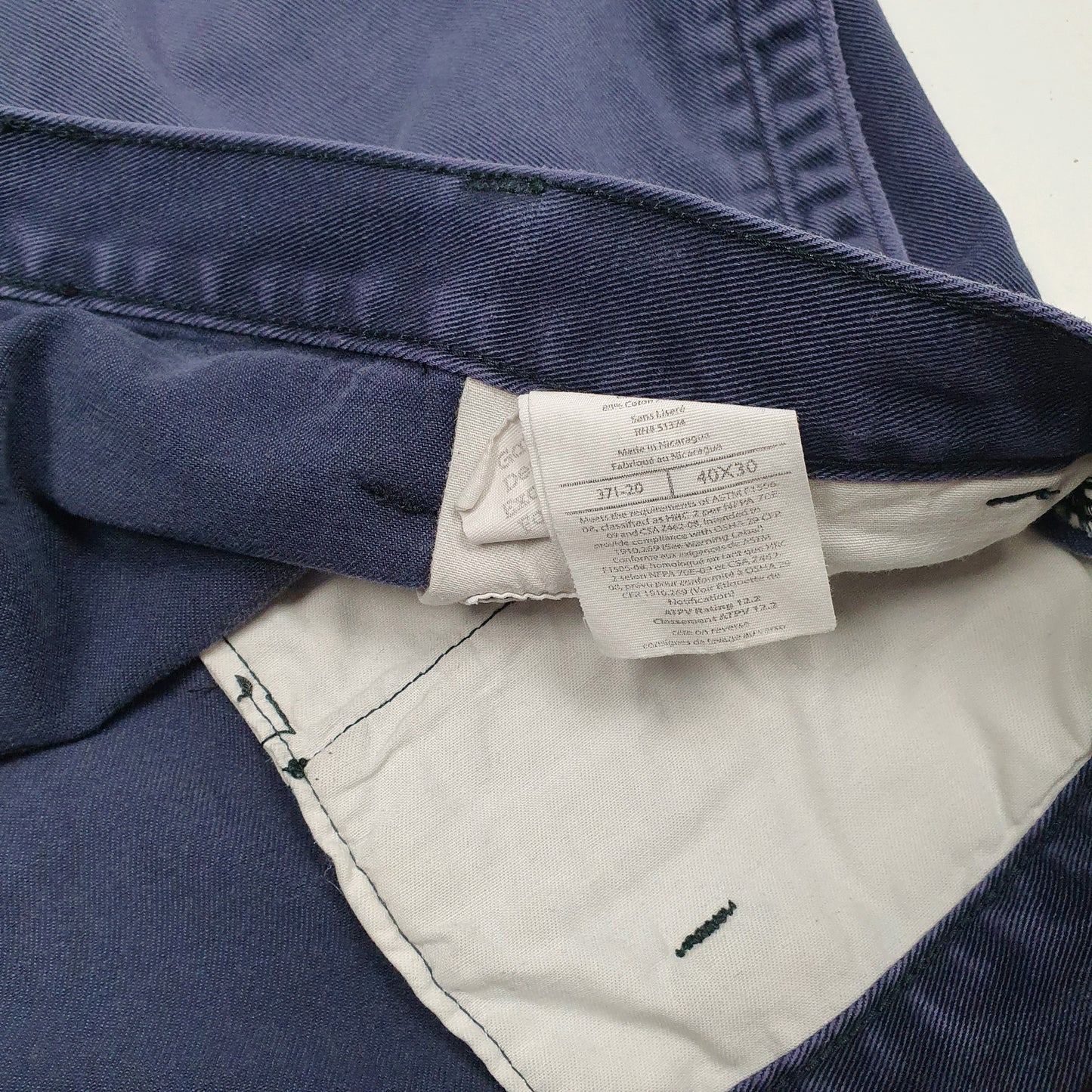 Mens Navy Carhartt   Shorts