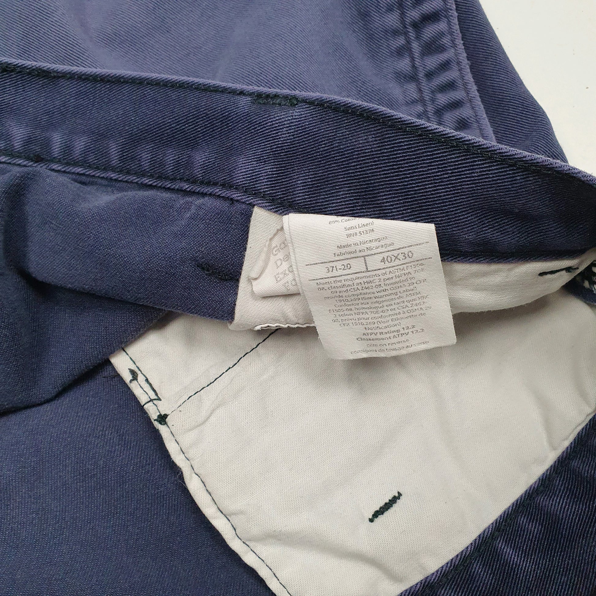 Mens Navy Carhartt   Shorts