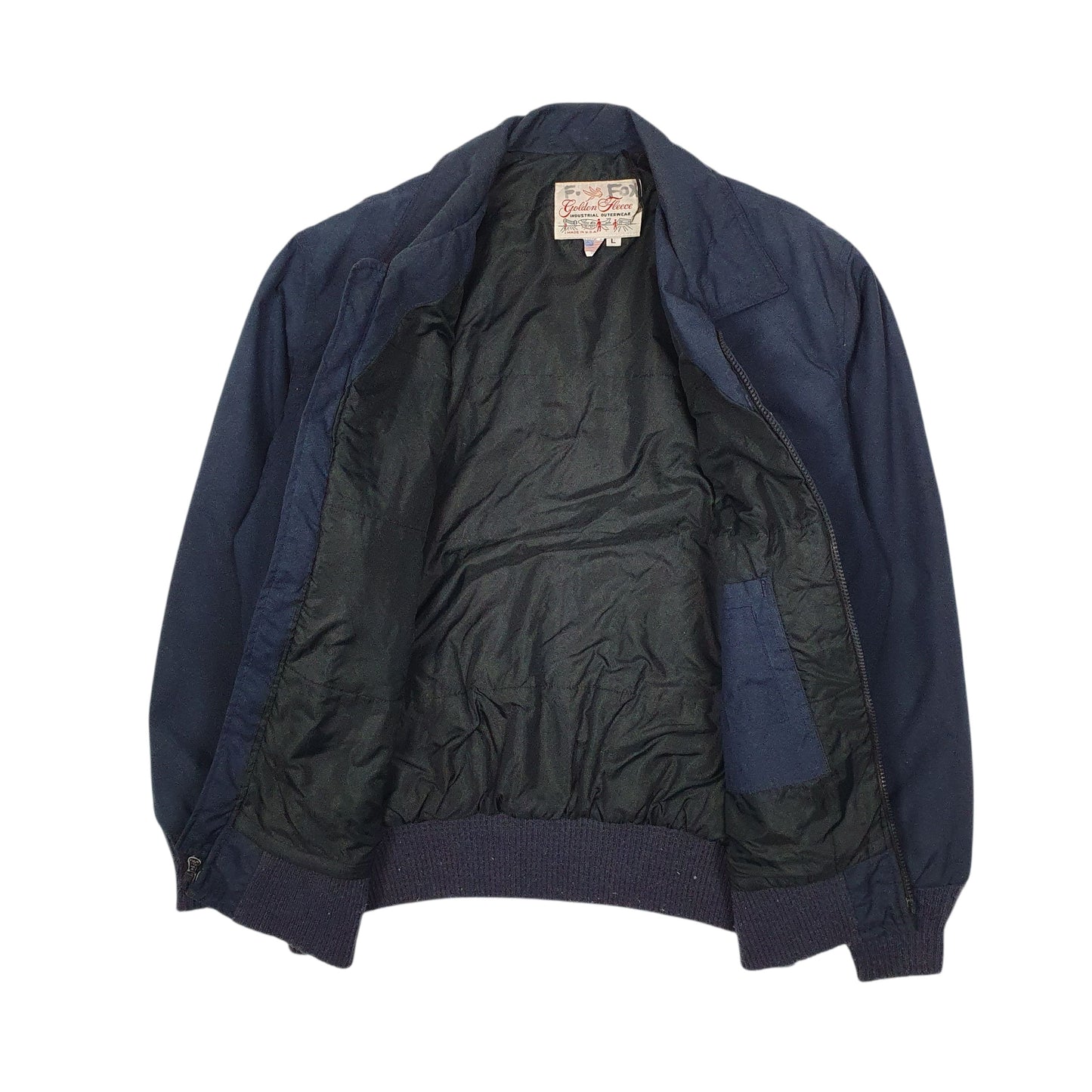 Mens Navy Golden Fleece Vintage 80s Workwear Delta Airlines  Coat