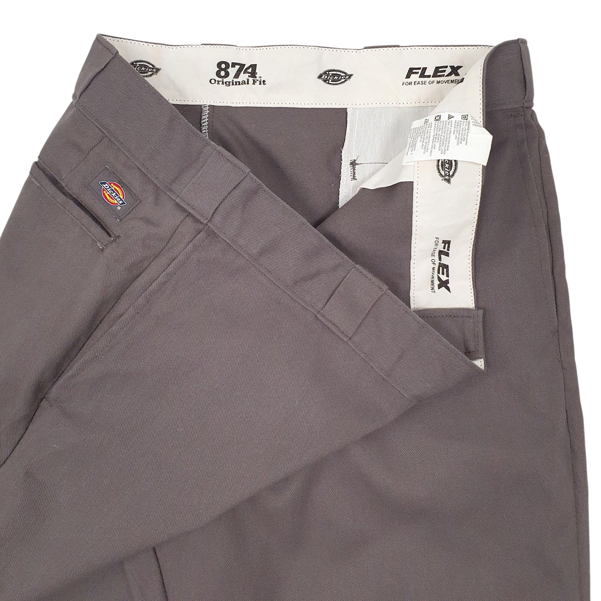 Mens Grey Dickies 874 Workwear  Trousers