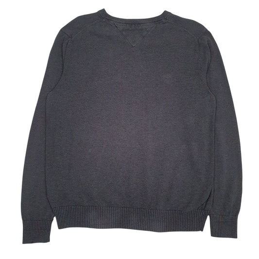 Mens Grey Tommy Hilfiger  V Neck Jumper