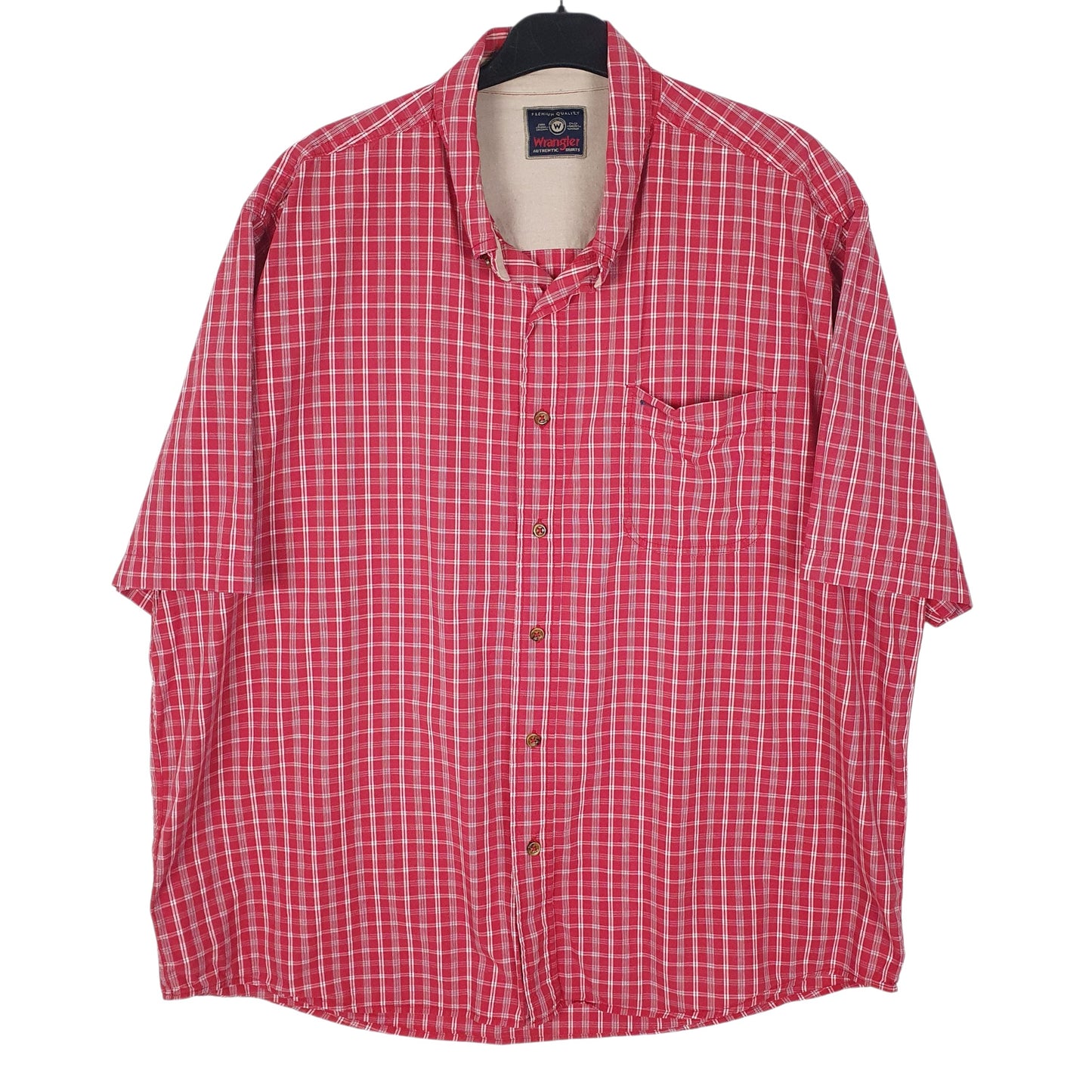 Mens Red Wrangler  Short Sleeve Shirt