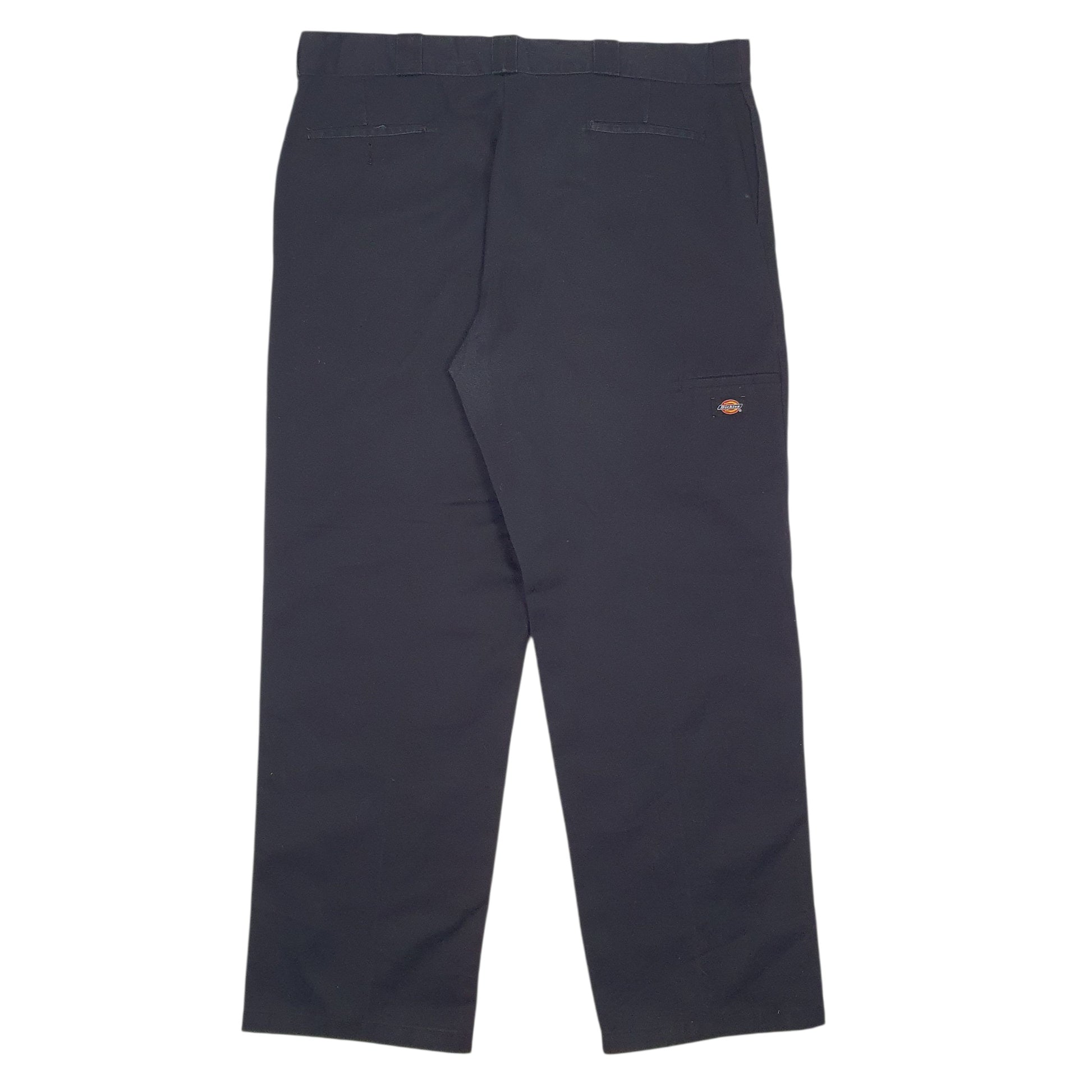 Mens Black Dickies   Trousers
