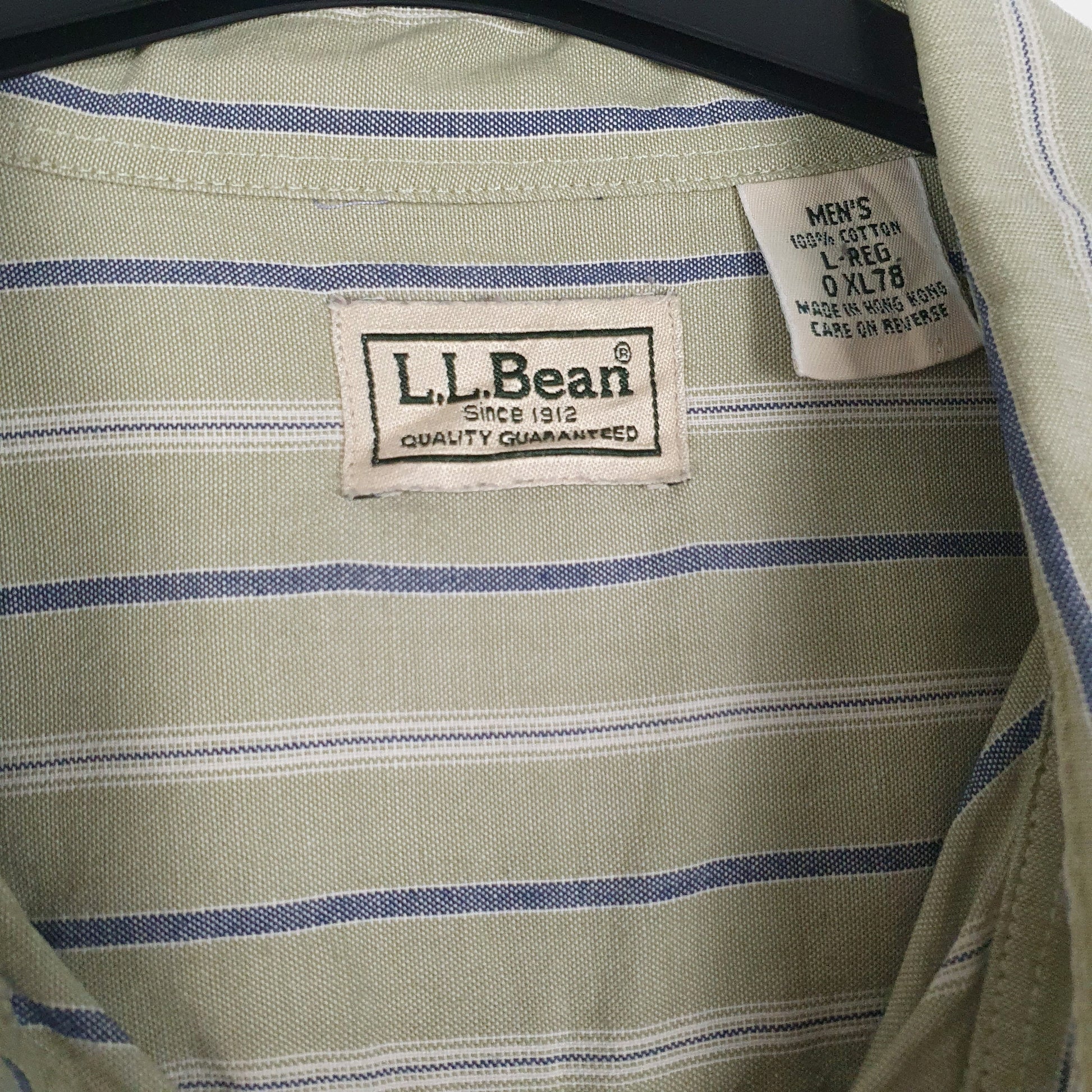 Mens Green L.L.Bean   Shirt