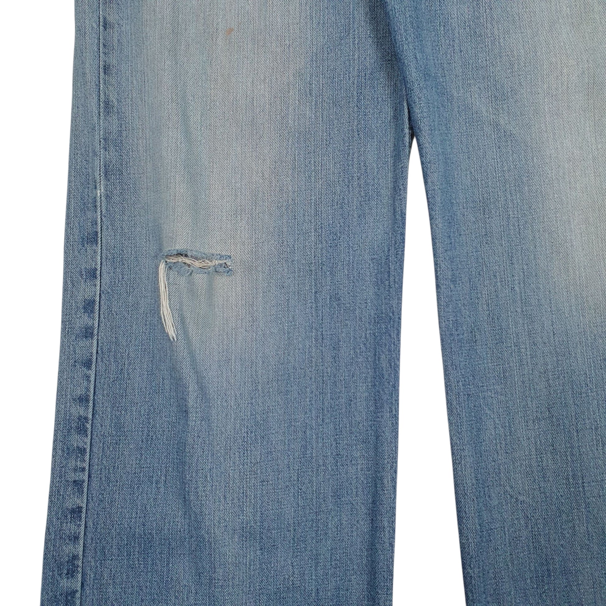 Mens Blue Levis Distressed  Jeans