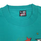 Mens Green Fruit Of The Loom Single Stitch 90s Made In USA  T Shirt