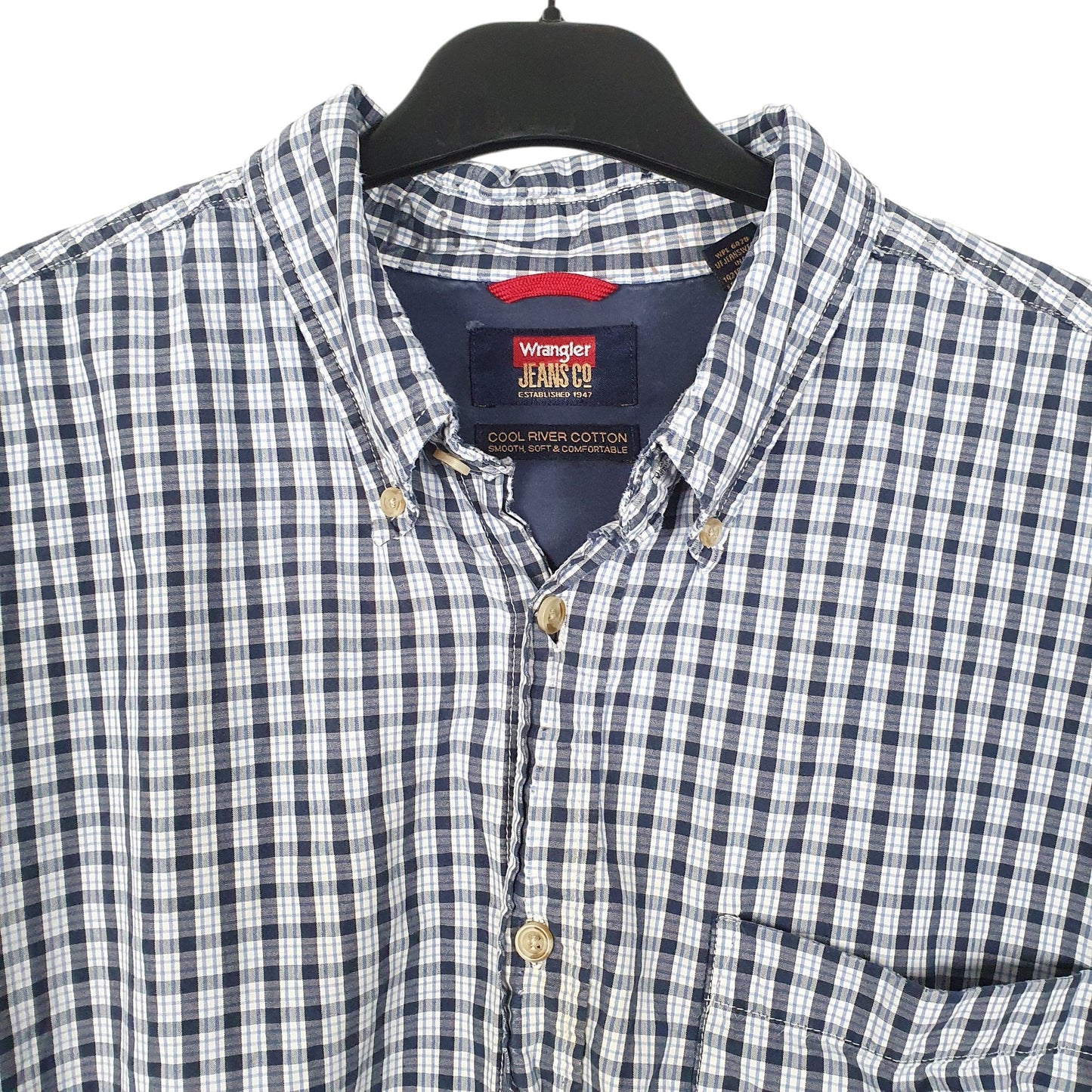 Mens Blue Wrangler   Shirt