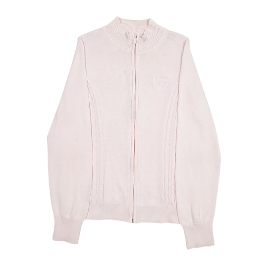 Womens Pink Tommy Hilfiger  Full Zip Jumper