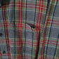 Mens Grey L.L.Bean Thick Plaid Chamois  Shirt