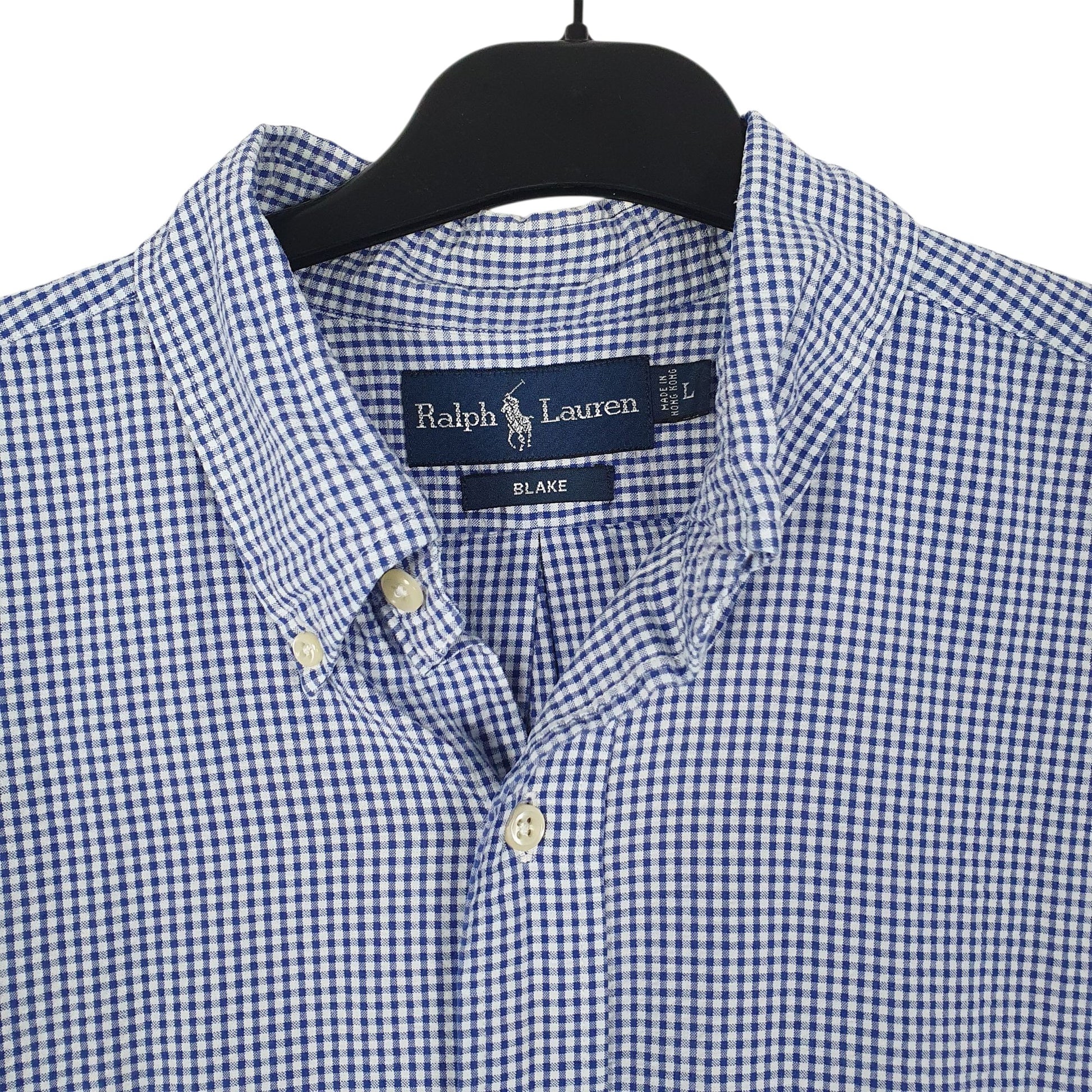 Mens Blue Ralph Lauren Vintage 90s  Shirt