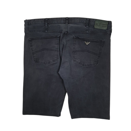Mens Navy Armani Jeans   Shorts