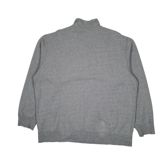 Mens Grey Nike Connectivity College Lacrosse Quarter Zip Jumper