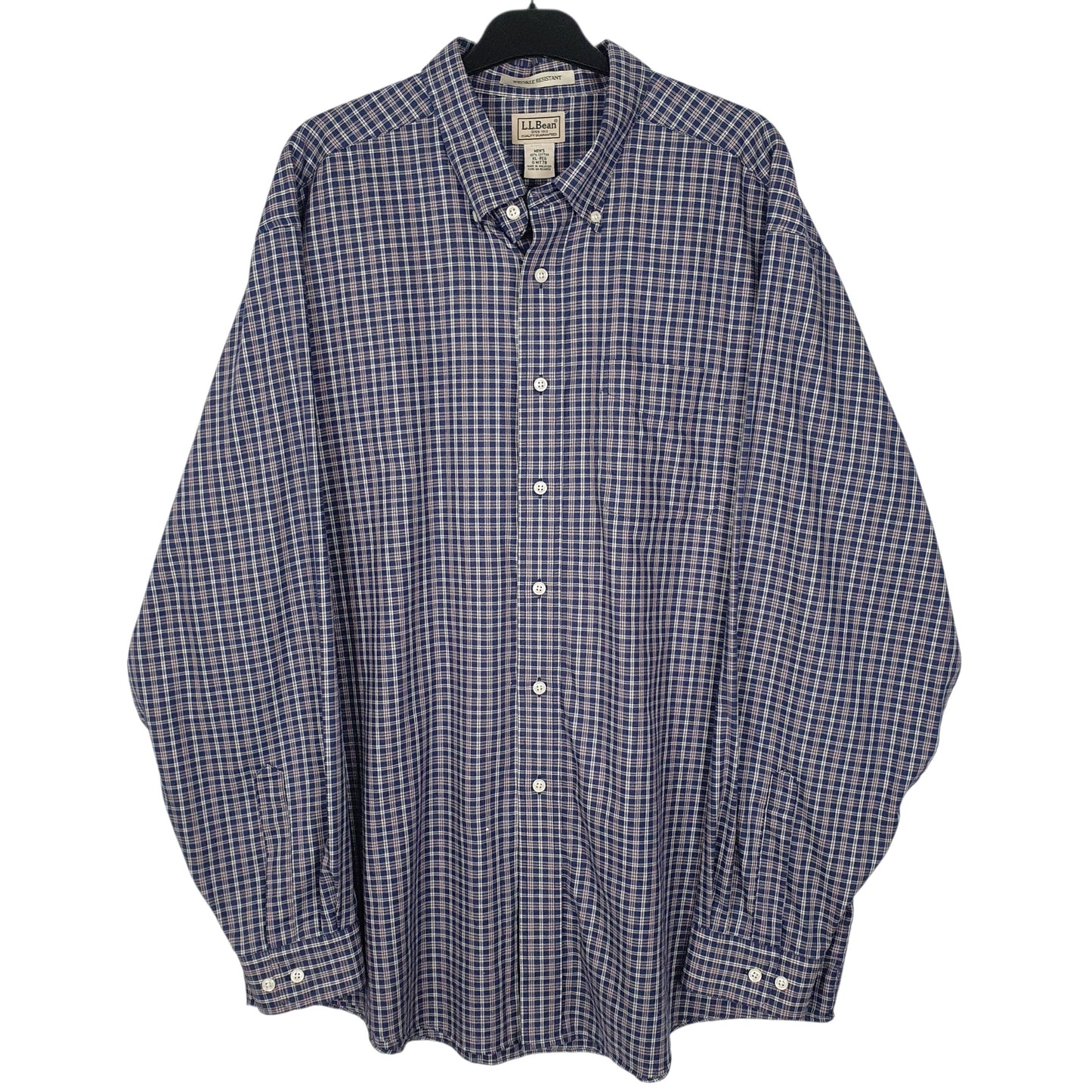 Mens Navy L.L.Bean  Long Sleeve Shirt