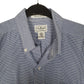 Mens Blue L.L.Bean Houndstooth  Shirt
