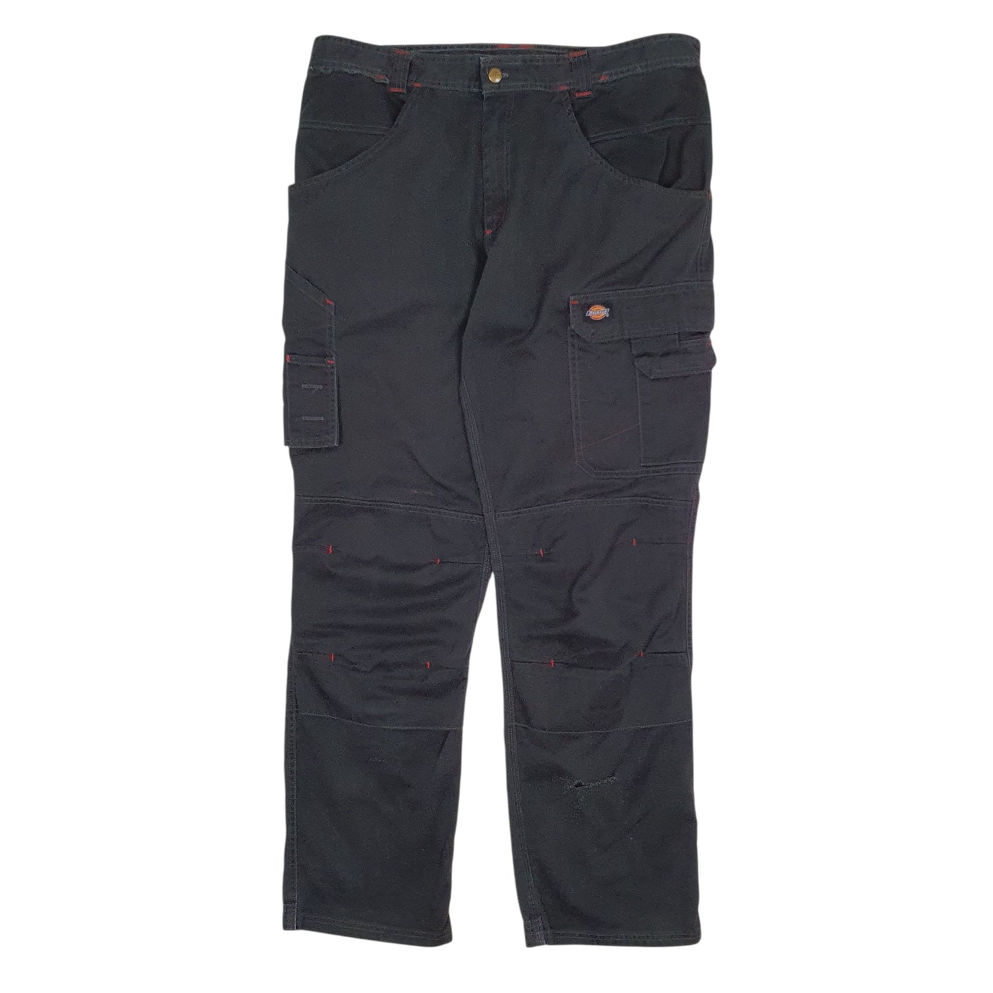 Mens Black Dickies  Cargo Trousers