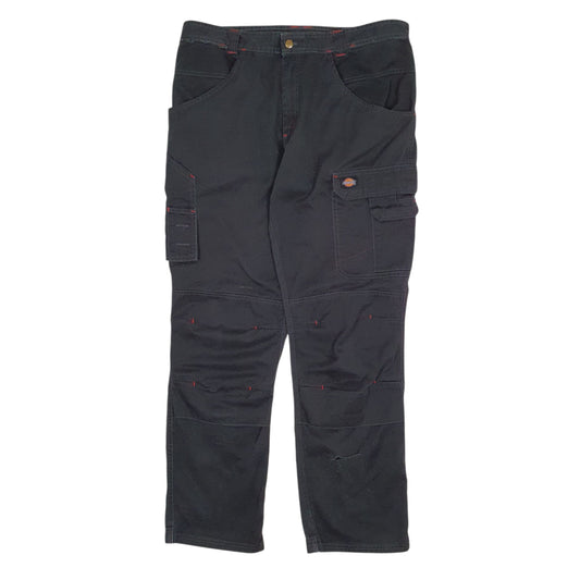 Mens Black Dickies  Cargo Trousers