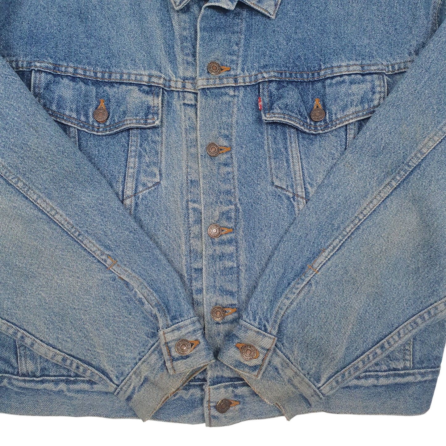 Mens Blue Levis Vintage 90s Type 3 Trucker  Coat