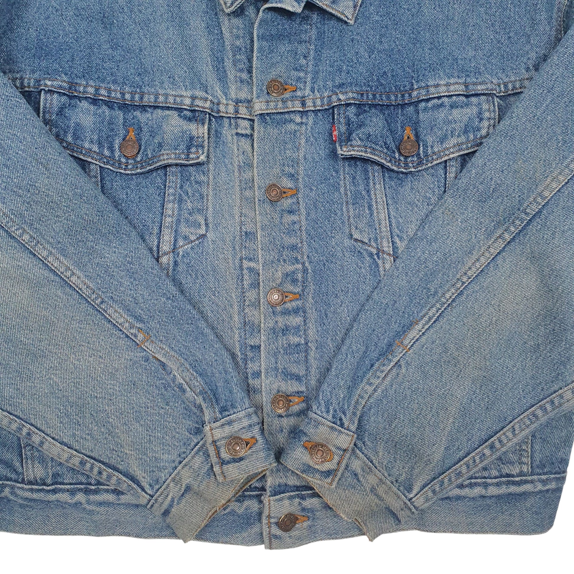 Mens Blue Levis Vintage 90s Type 3 Trucker  Coat