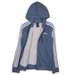 Womens Blue Adidas  Full Zip Jumper