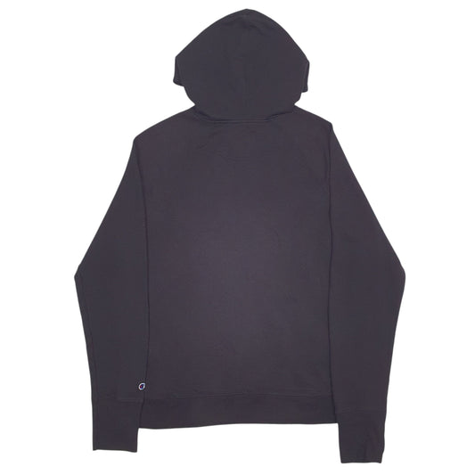 Mens Black Champion Spellout Hoodie Jumper