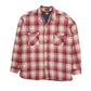 Mens Red Lee Vintage 90s Plaid Overshirt  Coat