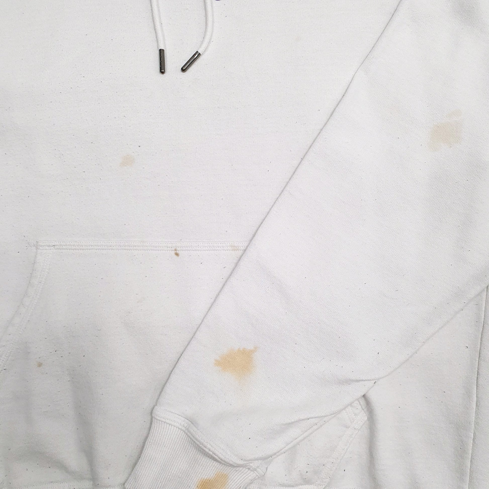 Mens White Champion  Hoodie Jumper