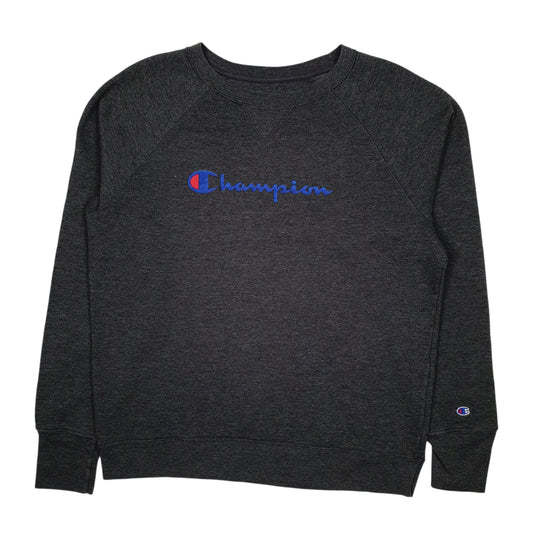 Mens Grey Champion  Crewneck Jumper