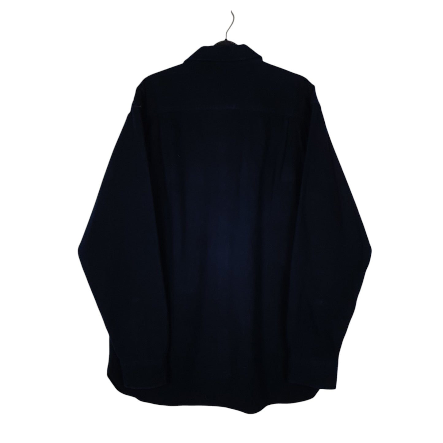 Mens Navy L.L.Bean Thick Chamois  Shirt