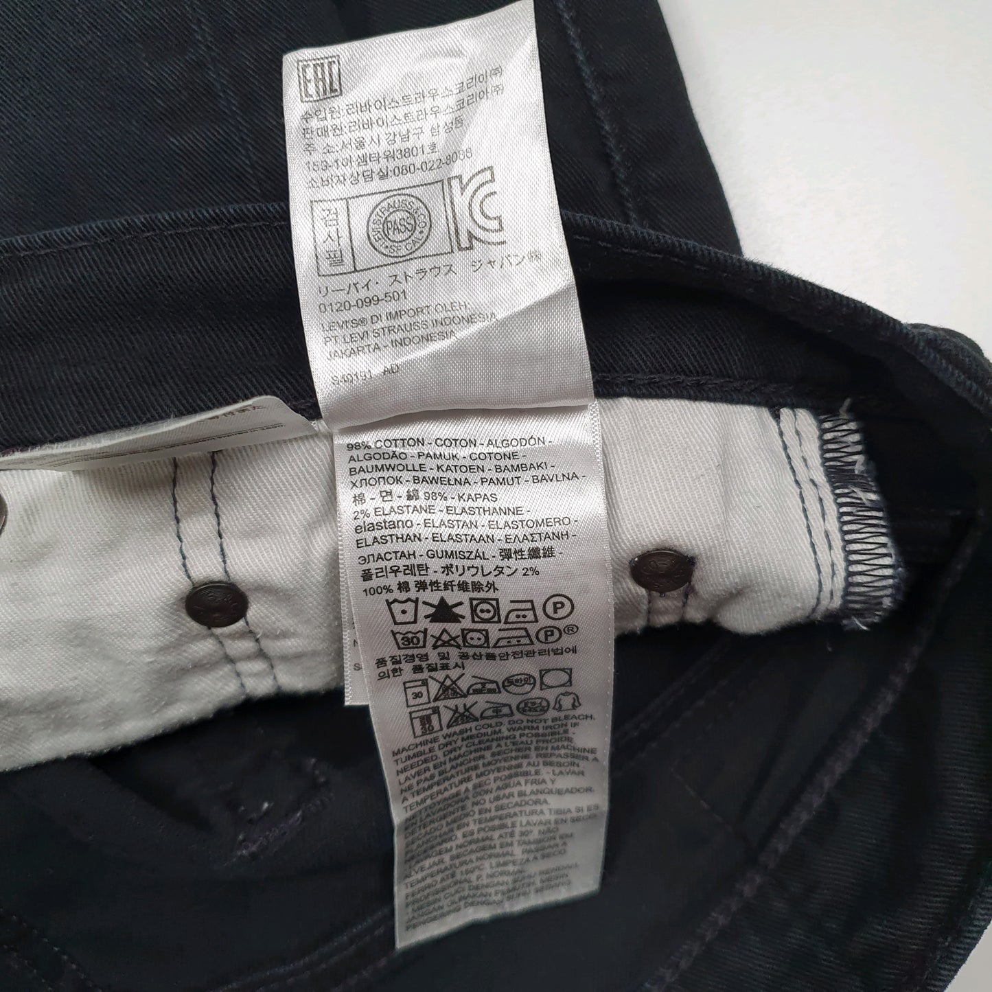Mens Black Levis   Jeans