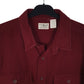 Mens Burgundy L.L.Bean Thick Chamois  Shirt
