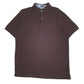 Mens Brown Tommy Hilfiger  Short Sleeve Polo Shirt