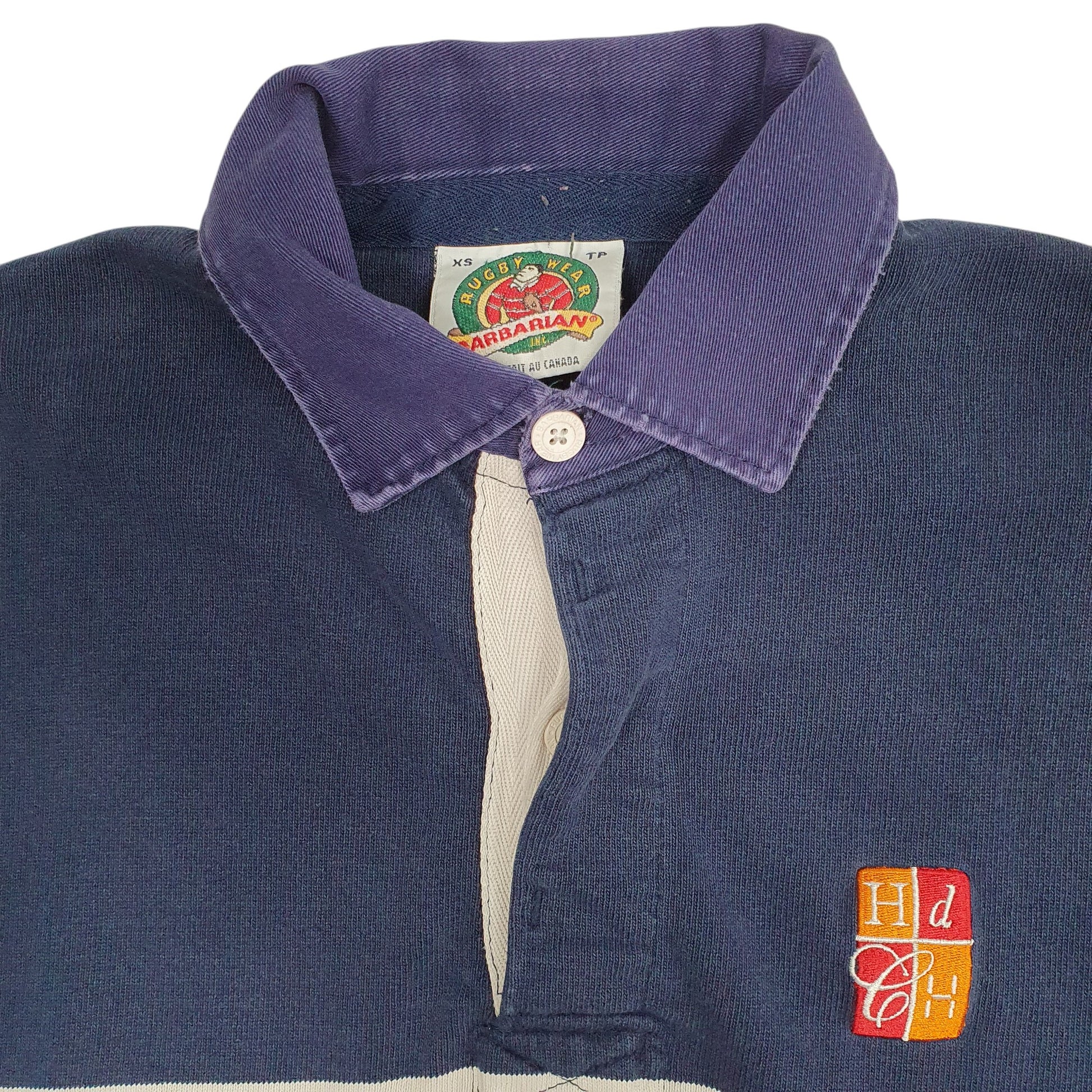 Mens Navy Barbarian   Polo Shirt