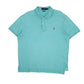Mens Blue Polo Ralph Lauren Pima Soft Touch Short Sleeve Polo Shirt