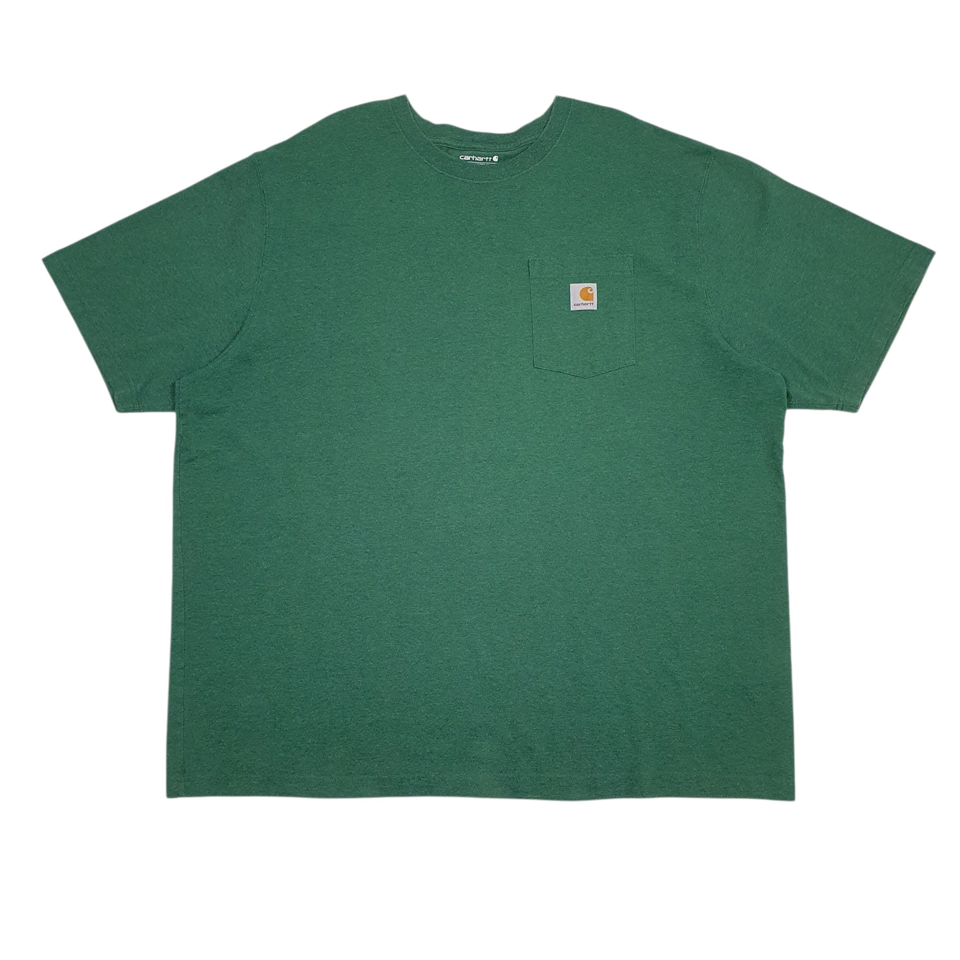 Mens Green Carhartt  Short Sleeve T Shirt