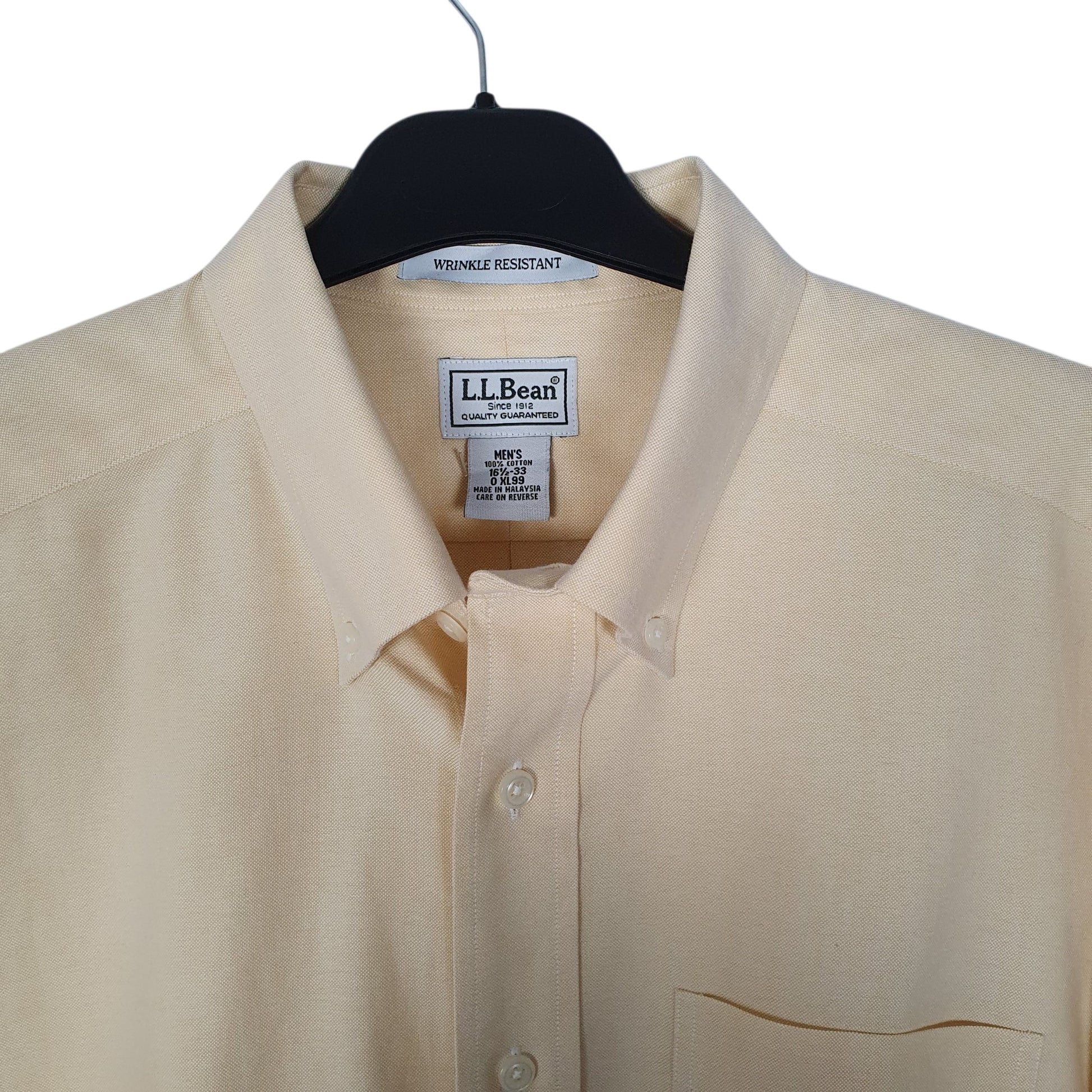 Mens Yellow L.L.Bean   Shirt