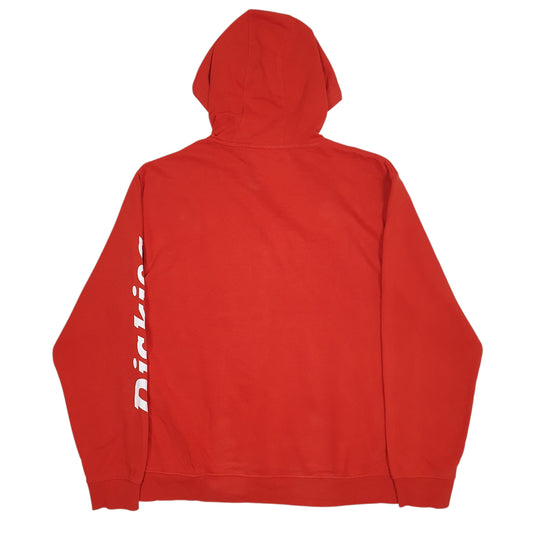 Mens Red Dickies  Hoodie Jumper